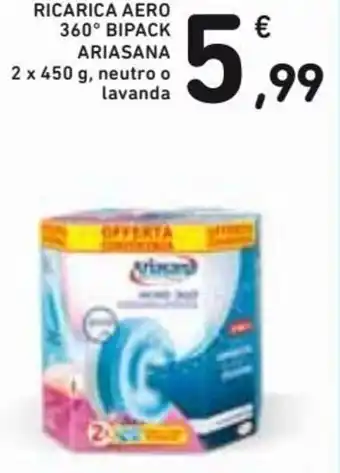 Spazio Conad Ariasana Ricarica Aero 360° bipack 2 x 450 g offerta