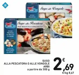 Spazio Conad Arbi Sugo Alla Pescatora o alle vongole 300 g offerta