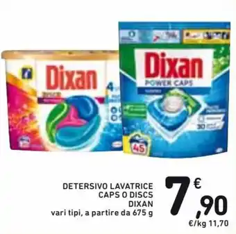 Spazio Conad Dixan Detersivo Lavatrice caps o discs 675 g offerta