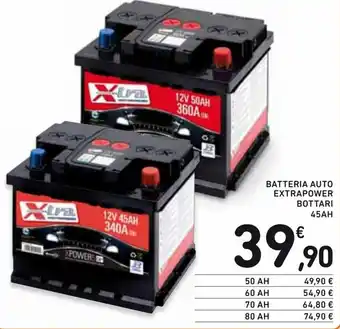 Spazio Conad Batteria Auto Extrapower bottari 45AH offerta