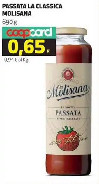 Coop Molisana Passata La Classica 690 g offerta