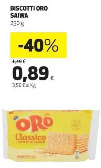 Coop Saiwa Biscotto Oro 250 g offerta
