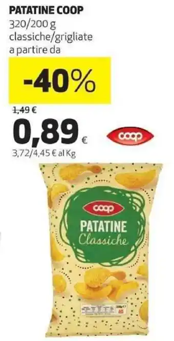 Coop Coop Patatine 320/200 g offerta