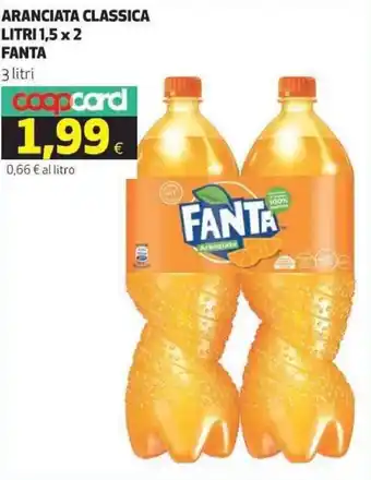 Coop Fanta Aranciata classica 1,5 litri x 2 offerta