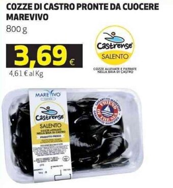 Coop Marevivo Cozze di castro pronte da cuocere 800 g offerta