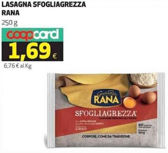 Coop Rana Lasagna Sfogliagrezza 250 g offerta