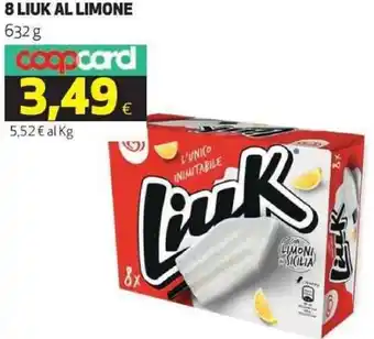 Coop 8 Liuk al limone 632 g offerta