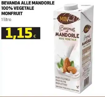 Coop Monfruit Bevanda alle mandorle 100% vegetale 1 litro offerta