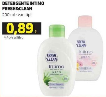 Coop Fresh & Clean Detergente intimo 200 ml offerta