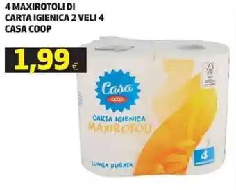 Coop Coop Casa 4 Maxirotoli di carta igienica 2 veli 4 offerta