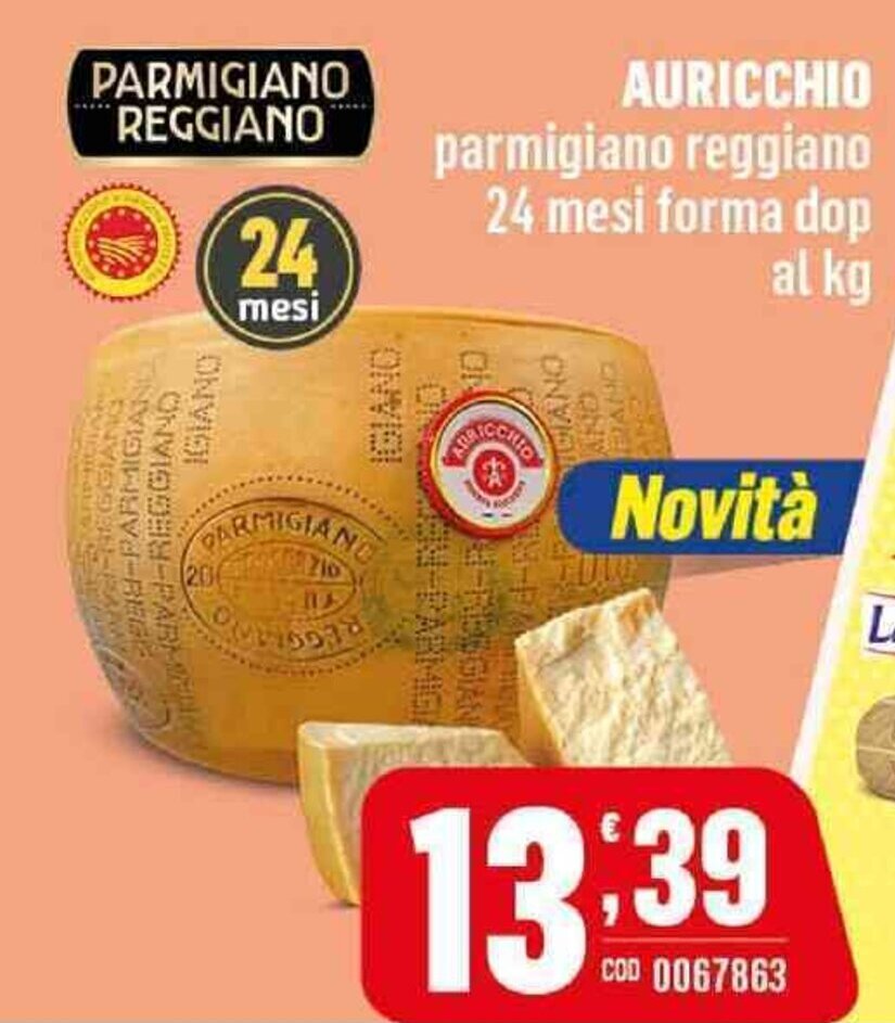 Auricchio Parmigiano Reggiano Mesi Forma Dop Al Kg Offerta Di Gruppo