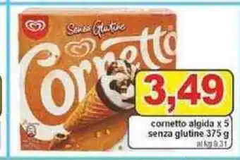 Pewex Cornetto algida x 5 senza glutine 375 g offerta