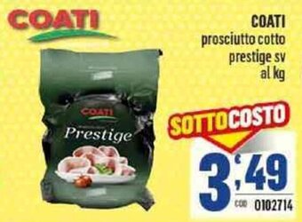 Gruppo di Palo Coati Prosciutto cotto prestige sv al kg offerta