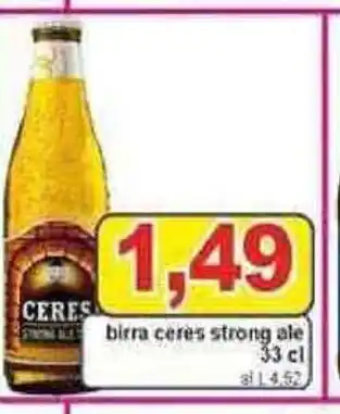 birra ceres strong ale 33 cl