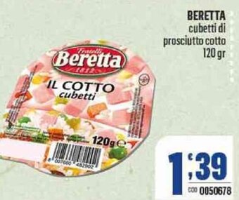 Gruppo di Palo Beretta cubetti di prosciutto cotto 120 gr offerta