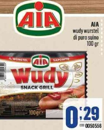 Gruppo di Palo Aia Wudy Würstel di puro suino 100 gr offerta