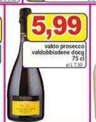 Valdo prosecco valdobbiadene docg 75 cl