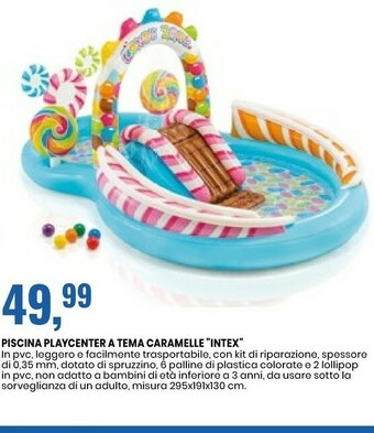 Eurospin Intex Piscina Playcenter A Tema Caramelle offerta
