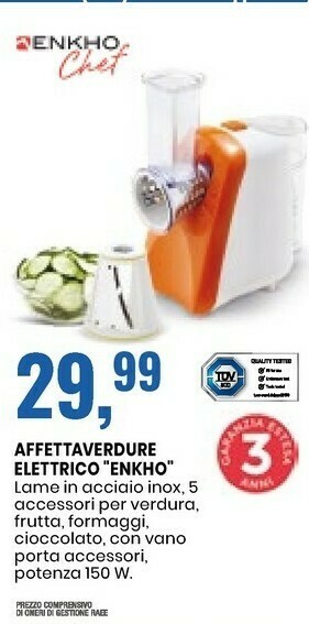 Enkho Affettaverdure Elettrico
