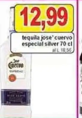 Pewex Jose' Cuervo tequila especial silver 70 cl offerta