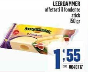 Gruppo di Palo Leerdammer affettati il fondente stick 150 gr offerta