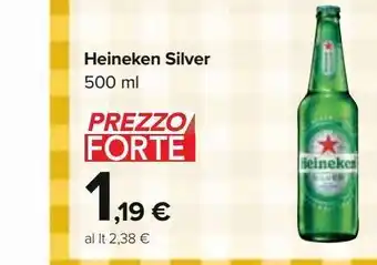 Carrefour Iper Birra heineken silver 500 ml offerta