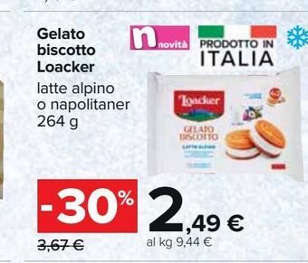 Gelato biscotto loacker 264 g