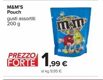 Carrefour Iper M&m's pouch gusti assortiti 200 g offerta