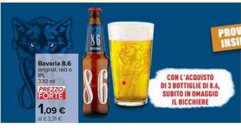 Carrefour Iper Bavaria 8.6 original , red o ipl 330 ml offerta