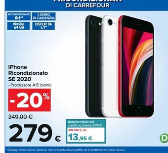 Carrefour Iper Iphone ricondizionato se 2020 offerta