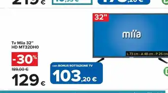 Carrefour Iper Tv miia 32 "" hd mt32dh0 offerta