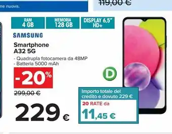 Carrefour Iper Smartphone a325g samsung offerta