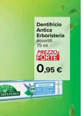 Carrefour Iper Dentifricio antica erboristeria 75 ml offerta