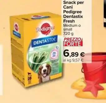 Carrefour Iper Snack per cani pedigree dentastix fresh offerta