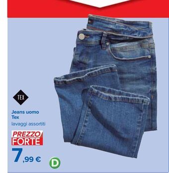 Carrefour Iper Jeans uomo tex offerta