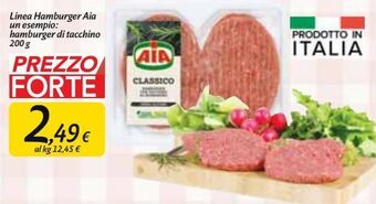 Carrefour Market Linea hamburger aia un esempio: hamburger di tacchino offerta