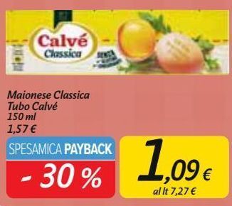 Carrefour Market Maionese classica tubo calvé offerta