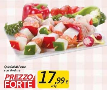 Carrefour Market Spiedini di pesce con verdure offerta