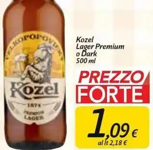 Carrefour Market Kozel lager premium o dark offerta