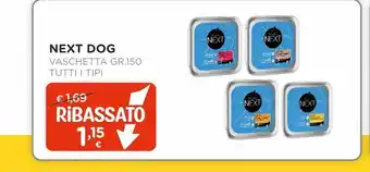 Arcaplanet Next dog vaschetta gr 150 tutti i tipi offerta