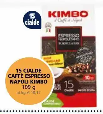 Il Gigante 15 cialde caffè espresso napoli kimbo 109g offerta