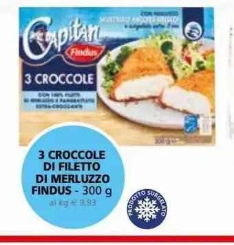 Il Gigante 3 croccole filetti di merluzzo findus 300g offerta