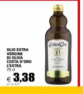 Il Gigante Olio extra vergine di oliva costa d'oro l'extra 75cl offerta
