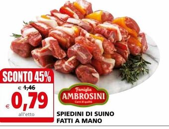 Il Gigante Spiedini di suino fatti a mano offerta