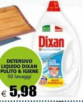 Il Gigante Detersivo liquido dixan pulito e igiene 50 lavaggi offerta