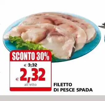 Il Gigante Filetti di pesce spada offerta