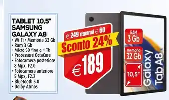 Il Gigante Tablet 10.5'' samsung galaxy a8 offerta