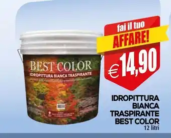Il Gigante Idropittura bianca traspirante best colore 12 litri offerta