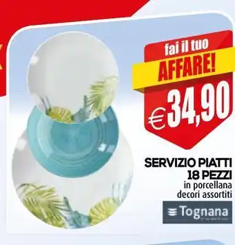 Il Gigante Servizio piatti 18 pezzi offerta
