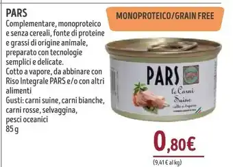 Pars Complementare, Monoproteico E Senza Cereali, Fonte Di Proteine E Grassi Di Origine Animale
